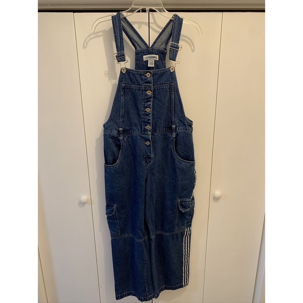 VTG Y2K CANYON RIVER BLUES Skater Jeans Overalls Cargo Baggy‎ Denim Sz 14.5